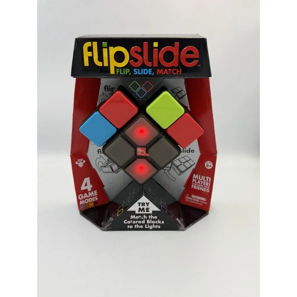 Kids Handheld Electronic Game Flipslide 4 Thrilling Game Modes Ages 8+ NEW